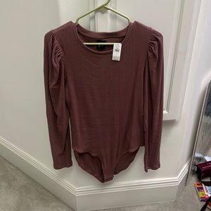 Gap bodysuit! Brand new with Tags in gorgeous Mauve color.